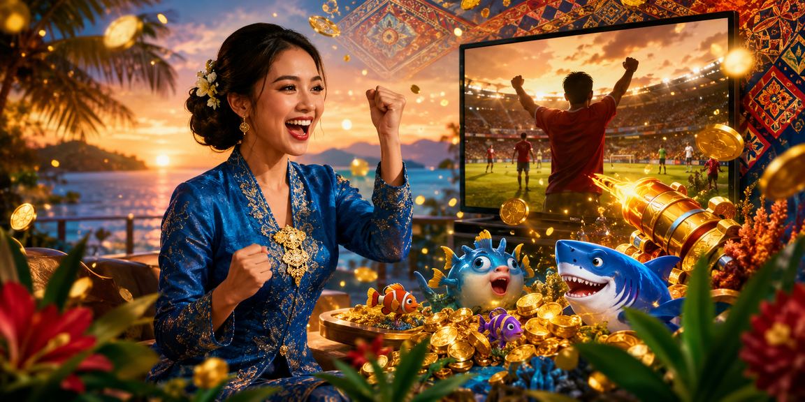 Permainan memancing jackpot Kota Kinabalu dengan pakaian baju kurung tradisional Sabah